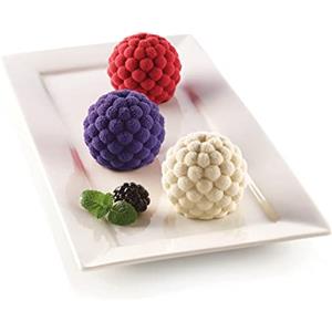 Silikomart | Stampo in Silicone per Monoporzioni SEGRETI DEL BOSCO, Antiaderente, 6 Cavità, Confezione da 10 Stampi per Dolci, Ø 65 h 55 mm Volume 6 x 115 ml Tot. 690 ml