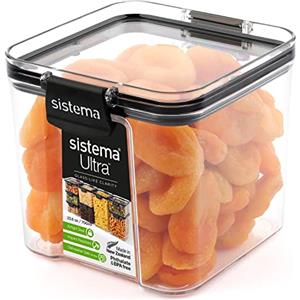 Sistema Ultra Contenitori ermetici per dispensa e cucina | 700 ml | Impilabili | Con clip | Privi di BPA