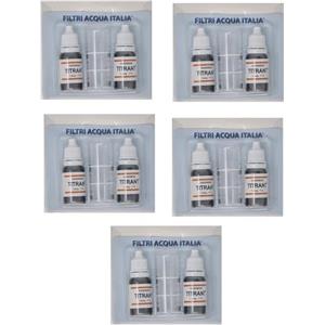 FILTRIACQUAITALIA Titrant Kit Analisi Durezza Acqua (Gradi Francesi) per Misurarae Calcare Set 10 Pz.Filtri Acqua Italia