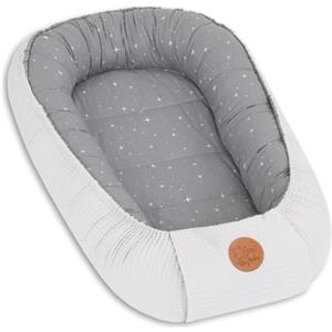 Totsy Baby Riduttore lettino neonato - 50x90cm nido baby nest antisoffoco culla pod cocoonababy confortevole cotone waffle babynest per neonati Galaxy