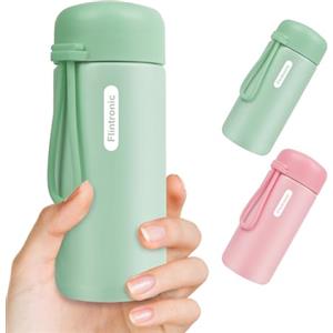 Flintronic Mini Borraccia Termica, 150ml Borraccia, Bottiglia Termica, Bottiglia Acqua in Acciaio Inox, Borracce Senza Perdite, Borraccia Acciaio Inox Senza BPA per Viaggi Scuola Sport Campeggio
