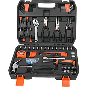 ValueMax Set di Attrezzi 150-in-1, Cassetta Attrezzi, Cricchetto 1/4", Cacciaviti, Chiavi Esagonali, Pinza, Punte, Martello, Kit Attrezzi Portatile per Riparazione di Casa e Ufficio