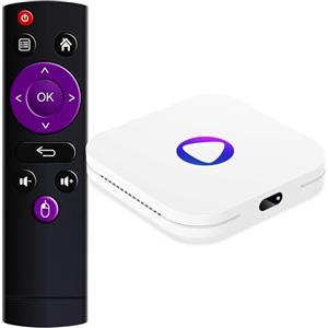 LEFFOT Android TV Box, M1 4K Ultra HD TV Box Android 13, 4GB RAM + 32GB ROM, Smart Box TV Android with 2.4G & 5G WiFi 6, BT 5.0, Rockchip RK3528 Quad Core Arm Cortex-A53