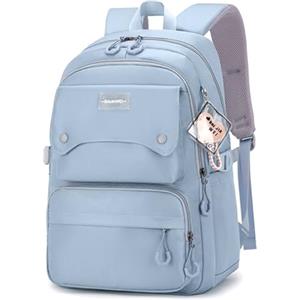 Aucuu Zaino Casual, 15.6" Zainetto Per Portatile PC, Zaino Scuola Leggero Impermeabile, Zaini Viaggio, Zaini Università per Scuola Lavoro Viaggi Affari Sport