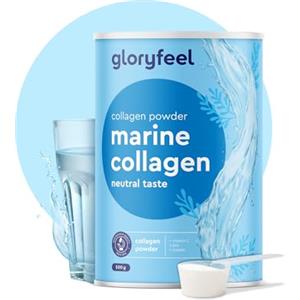 Gloryfeel Collagene Marino Idrolizzato in Polvere, VERISOL marca brevettata, 500 g di Puri Peptidi di Collagene, con Vitamina C, rame e zinco, per Pelle, Articolazioni e Capelli*, senza additivi