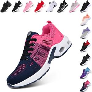 Hitmars Scarpe da Running Corsa Donna Scarpe da Ginnastica Fitness Sportive Respirabile Leggero Running Sneakers Basse Interior Casual all'Aperto Rosso EU 39