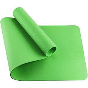BODYMATE Tappetino da Yoga Premium TPE 183x61 cm - Spessore 6 mm - Privo di Sostanze Nocive, Ftalati, BPA e Metalli Pesanti Certificato da SGS - Tappetino per Fitness, Yoga, Pilates