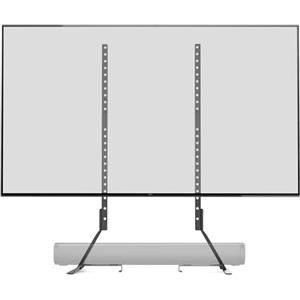 Amazon Basics Supporto per TV universale, per televisori LCD, LED e al plasma da 22"-77", regolabile in altezza, compatibile con soundbar, capacità di carico fino a 36 kg, VESA max 800 x 400 mm, nero