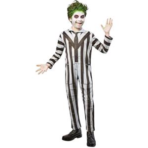 Rubie's Rubies Costume Beetlejuice per bambino e bambina, Tuta stampata, Licenza Uficiale Beetlejuice, Infantile, Tim Burton per Halloween, Carnevale, Feste e Cosplay