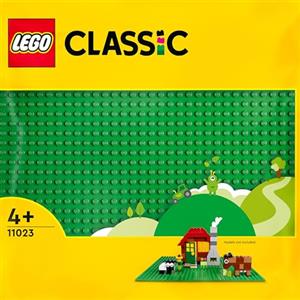 LEGO Classic Base Verde, Tavola per Costruzioni Quadrata con 32x32 Bottoncini, Piattaforma Classica per Mattoncini per Costruire ed Esporre, Set di Giochi per Bambini e Bambine da 4 Anni in su 11023