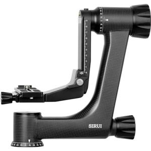 SIRUI PH-30 Gimbal Testa Treppiede Professionale in Fibra di Carbonio, Gimbal Testa Panoramica a 360° con Piastra a Sgancio Rapido Arca-Swiss, per Treppiede e Monopiede, Carico Massimo 25KG
