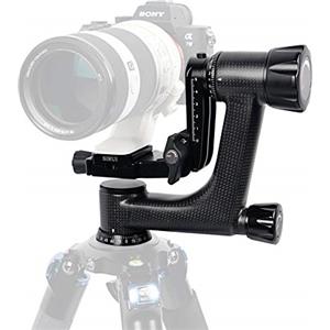 SIRUI PH-10 Gimbal Testa Treppiede Professionale in Fibra di Carbonio, Gimbal Testa Panoramica a 360° con Piastra a Sgancio Rapido Arca-Swiss, per Treppiede e Monopiede, Carico Massimo 15KG