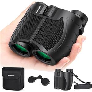 Kylietech Binocolo Compatto 12 x 25, Binocolo Leggero per Adulti e Bambini, Effetto Multistrato FMC e Prismi BAK-4, Ideale per Sport All'aria Aperta, Viaggi e Caccia, Concerti