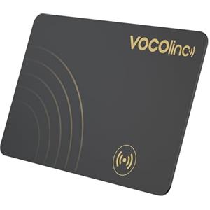 VOCOlinc Smart Air Tag Card Bluetooth, Wallet Tracker Thin 1.6mm Compatibile con Apple Dov'è (solo iOS, NON per Android), Localizzatore Portafogli Trova Oggetto per Bagaglio/Valigia/Passaporti, Nero