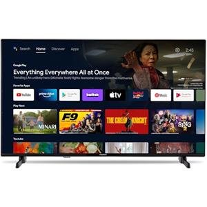 MEDION TV 40 pollici (100,3 cm) Full HD Smart TV (Android TV, DVB-T2 HD, DVB-C, DVB-S2, HEVC, HDR, Prime Video, PVR, Bluetooth, MD 840100)