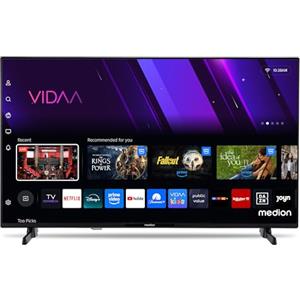 MEDION TV Full HD 100,3 cm (40 pollici) (Smart TV, HDR, VIDAA Store, Netflix, Prime Video, Disney+, DAZN, Paramount+, HbbTV, PVR, Bluetooth), MD 840101