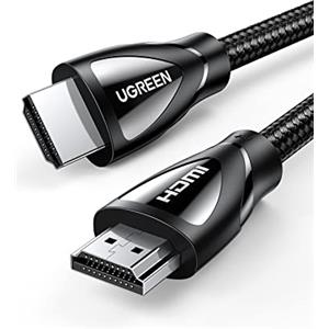 UGREEN Cavo HDMI 2.1 8K 60Hz 4K 120Hz Alta Velocità 48Gbps eARC Dolby Vision Atmos HDR10+ UHD HDCP2.2 Ethernet Compatible with Xbox PS5 PS4 Blu-Ray Soundbar TV Box Laptop, 2M