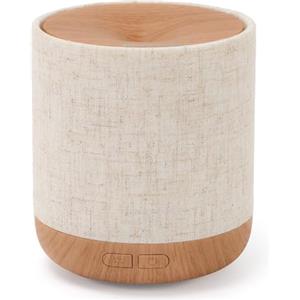 ZmarKraft Diffusore di olio essenziale da 200 ml con copertura in tessuto e lampada da notte, diffusore ad ultrasuoni aroma | Umidificatore con luci | Decorazione della stanza | Piccolo umidificatore