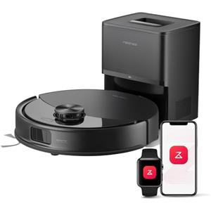 roborock Q10 S5+ Robot Aspirapolvere con Stazione, 10.000Pa, Panno Sollevabile, Pulizia VibraRise 2.0(3000 volte/min), Anti-groviglio, Evitamento degli Ostacoli, Strategie dei Tappeti, APP, Nero
