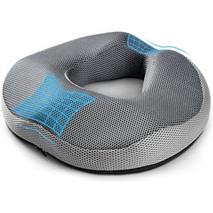 WUFANC Ciambella Per Sedersi, Cuscino Sedia Ufficio in Memory Foam, Ciambella Antidecubito Rimovibile Può Alleviare la Sciatica, Cuscino Ergonomico Sedia Ufficio Può Curare le Piaghe da Decubito