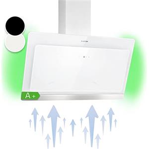 Klarstein Cappa Aspirante 90 cm, Cappa Cucina 90 cm, Flusso d'Aria 563m³/h, LED RGB, Cappa Cucina Incasso Filtrante Classe Energetica A, Aspirante Filtrante con Filtro Carbone