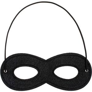 Costumed Maschera per occhi Bandit Zoro come schiaccianoci e rapinatori di banca, colore nero, per bambini e adulti per carnevale e carnevale