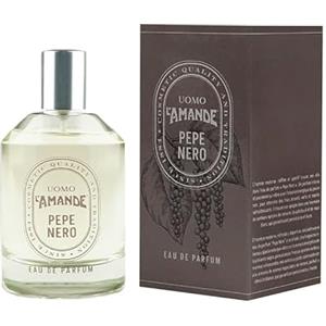 L'AMANDE - Profumo Uomo Fresco e Speziato con Note di Pepe Nero, Profumo Uomo Delicato ai Profumi di Muschio Bianco, Patchouli e Rosmarino - Eau de Parfum dai Sentori Speziati e Verdi, 100 ml