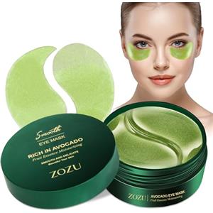 Swiecedon 60 Pcs patch occhiaie e borse collagene, maschera per gli patch occhi riutilizzabile contro le occhiaie, patch idrogel per gli occhi, idratazione e levigazione del maschera contorno occhi