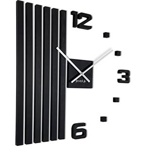 FLEXISTYLE Orologio da parete 3D, fai da te, in legno di quercia, grande, 60 cm, 3D, design moderno, EKO, orologio da parete, decorazione per ufficio, soggiorno, camera da letto, articolo decorativo