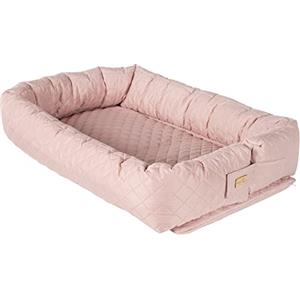 roba Riduttore per Lettino 3 in 1 roba Style, Lettino da Viaggio, Materassino Fasciatoio, da 0 a 6 Mesi, Paracolpi, Jersey di Cotone, Regalo Nascita, Compleanno, Natale, Rosa