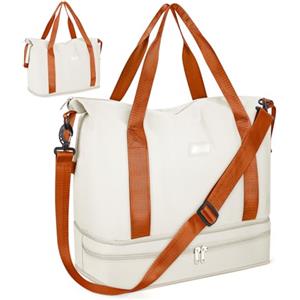 CS COSDDI Borsone da Viaggio 29 L Con Custodia Trolley, Borsa da Palestra Separata Asciutta e Bagnata, Impermeabile per Donne e Uomini, da Viaggio per Ospedale