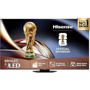 Hisense TV 85 Mini-LED 165Hz 4K 2025 85U8Q, Octagonal Stand, Dolby Atmos Multi-Channel Surround 4.1.2, Smart TV VIDAA U9 con 1000+APP, Dolby Vision IQ, HDR 10+, 165Hz Game Mode Ultra, Alexa Built-in