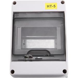 Yominerr Scatola di Giunzione Stagno IP65 A 5 Vie Della Serie HT per Interruttore Differenziale da Esterno con Blocco In Plastica