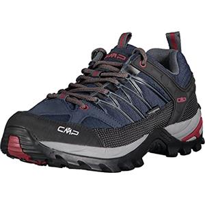 CMP Rigel Low Trekking Shoes Wp, Scarpe da trekking Uomo, Asphalt-Syrah, 46 EU