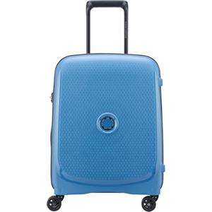 DELSEY PARIS - BELMONT PLUS MR (Materiale Riciclato) - Valigia rigida da cabina 55 cm x 40 cm x 20 cm - 33 L - S Slim - Blu zinco