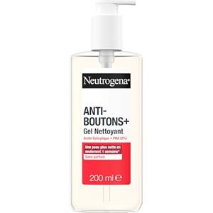 Neutrogena - Gel detergente anti-brufoli + acido salicilico + 2% PHA (200 ml) - Trattamento viso anti-brufoli non comedogenici e non grassi - Detergente viso per pelli con tendenza acneica senza