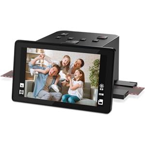 DigitPro Scanner digitale per film e diapositive con ampio display LCD da 5 pollici, scanner negativo e diapositive per digitalizzare, converte 135, 126 KPK, 110 film negativi e Super 8 in JPEG da 22 MP.