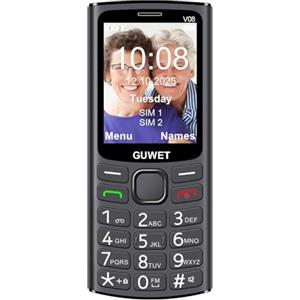 Guwet Telefono Cellulare per Anziani con Tasti Grandi,GSM Senior Telefoni per Persone Anziane,telefonini Dual SIM con Tasti Grandi e Facile da Usare,Display 2.4,SOS Notruftaste,Chiamata Rapida,Volume Alto