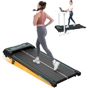 CITYSPORTS Tapis Roulant Elettrico Inclinabile 8-10%, Walking Pad Silenzioso 1-6 km/h con Display LED e Telecomando, Tapis Roulant Domestico per Casa e Ufficio, Non Pieghevole