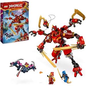 LEGO NINJAGO Climber Mech Ninja di Kai, Giochi per Bambini e Bambine da 9 Anni con Guerriero Giocattolo da Costruire e 4 Minifigure di Personaggi, Gioco d'Azione Ninja, Idea Regalo Divertente 71812
