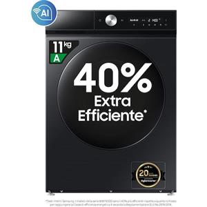 SAMSUNG WW11DB8B95GBU3 LAVATRICE CARICA FRONTALE 11 KG 1400G NERA CLASSE A