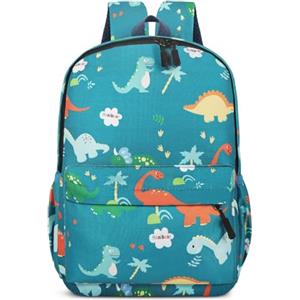 Aucuu Zaini Scolastici per Bambini, Zaino con motivo a dinosauro per Bambini 3-4 Anni, Elementare Scuola Materna Mimetica Borse, per All'aperto, Scuola, Viaggi