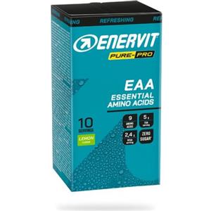 Enervit Pure-Pro EAA - Integratore di Aminoacidi Essenziali in Polvere al Gusto Limone, 10 Bustine da 10 g, con Vitamine B6 e B12
