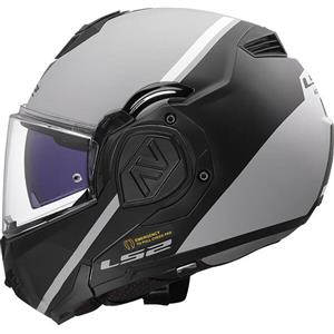 Ls2 Casco Modulare LS2 Advant - Swipe Grigio Opaco