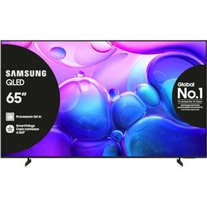 Samsung QLED 4K Vision AI Smart TV 65'' QE65Q6FAAUXZT, Q4 Lite Processor, 4K AI Upscaling, Art Store, OTS Lite & Adaptive Sound, Metal Stream Design, PACCHETTO INTRATTENIMENTO, 2025