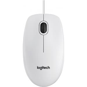 LOGITECH Mouse Logitech B100 Optical bianco