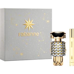 Rabanne Cofanetto Fame - Set di profumi da donna con stelle dorate, ideale per regali festivi