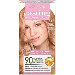 L'Oreal Paris L'Oréal Paris Casting Natural Gloss, Bagno di colore e luminosità, Copertura ottimale, Con Balsamo Nutriente al Miele, Senza Ammoniaca, Colore: Biondo Molto Chiaro Vaniglia 923