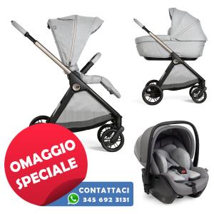 Chicco - Chicco Trio Bellagio Gran Comfort Lunar Rock con Seggiolino Auto First Seat Recline i-size