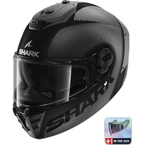 SHARK, Casco Moto Integralee SPARTAN RS CARBON SKIN DMA, M (+ Visiera fumè aggiuntiva)